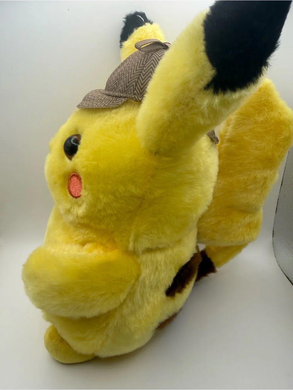 Detective Pikachu Yellow Plush Stuffed Animal Rare Stuffed